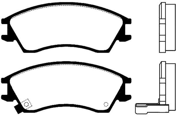 KAVO PARTS Piduriklotsi komplekt,ketaspidur BP-8007